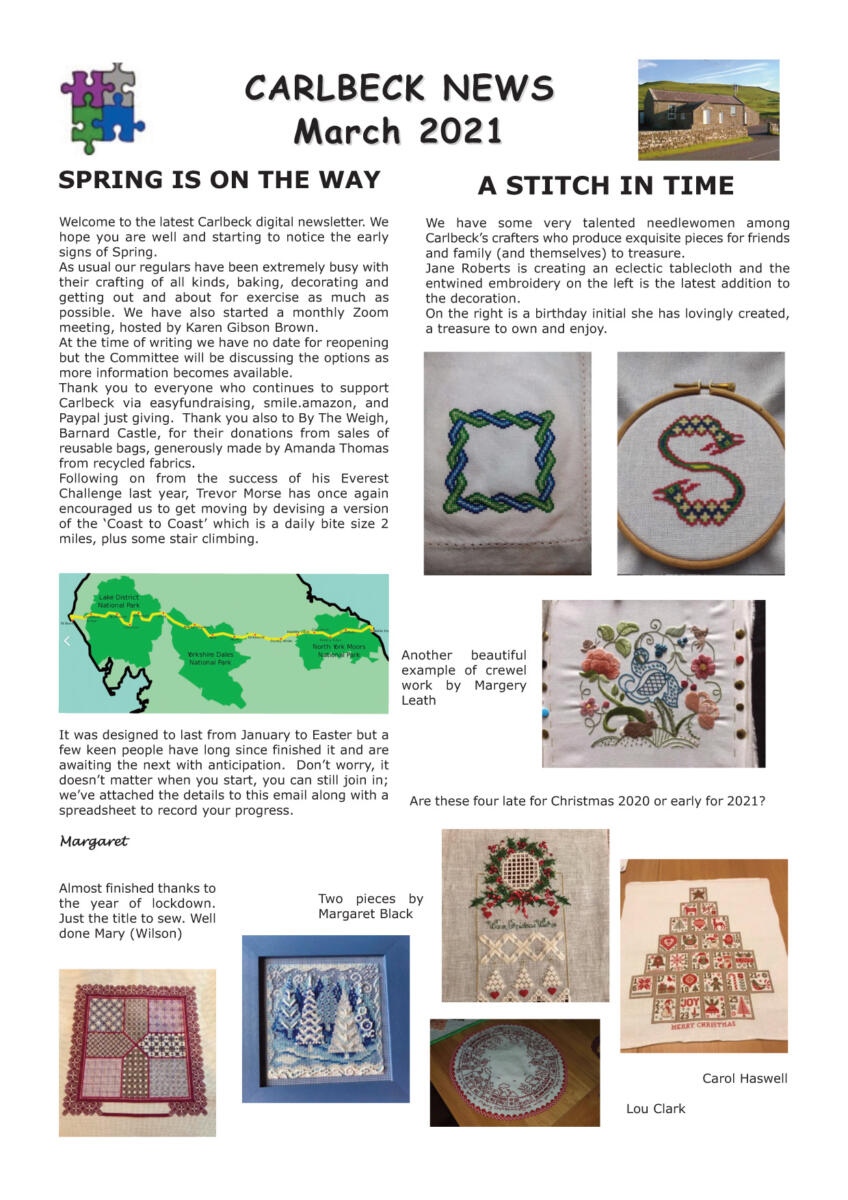 Spring 2021 Newsletter Page 1