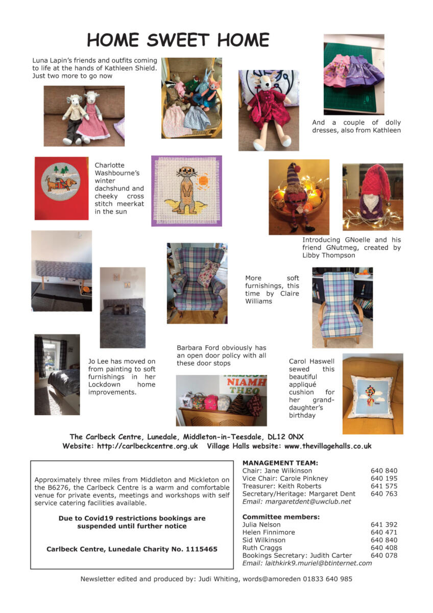 Spring 2021 Newsletter Page 1